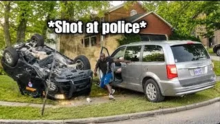 Thumbnail: Carjacking Suspect Slams Into Police Car During Pursuit