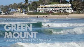 Thumbnail: Surf Report | Tuesday 26.08.2025 - Greenmount - Gold Coast | Afternoon Gold at Greeny Highlights