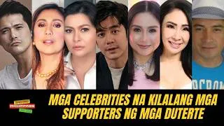 Thumbnail: Mga celebrities na kilalang mga supporters ng mga Duterte
