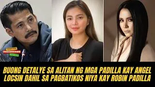 Thumbnail: Buong detalye sa alitan ng mga Padilla kay Angel Locsin dahil sa pagbatikos niya kay Robin Padilla