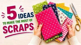 Thumbnail: 5 Amazing Ideas for Fabric Scraps | 5 Sewing Projects Using Scraps
