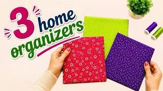 Thumbnail: 3 SEWING PROJECTS | 3 FABRIC ORGANIZER IDEAS | 3 Sewing Projects To Make In Under 10 Minutes