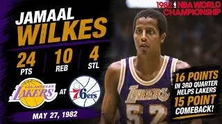 Thumbnail: Jamaal Wilkes 24 PTS, 10 REB, 4 STL 🔥 16-Point 3rd Quarter vs 76ers | 1982 Finals