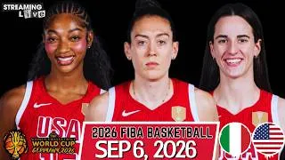 Thumbnail: (LIVE) Angel Reese Caitlin Clark Paige Bueckers| Italy vs USA 2026 FIBA Women’s Basketball World Cup