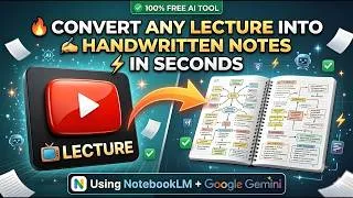 Thumbnail: Stop Writing Notes! Turn Lectures to PDFs using AI 🤖✨