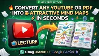 Thumbnail: Convert Any YouTube Video to a Mind Map in 60 Seconds! 🤯