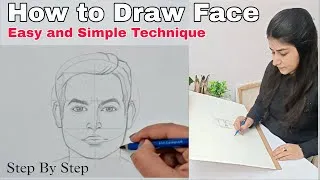 Thumbnail: How to Draw Face (Easy and Simple Technique ) Step by Step @shreyaartdiary