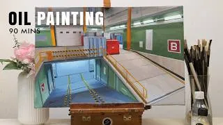 Thumbnail: Watch This Nuclear Facility from Counter Strike Come to Life | Oil Painting