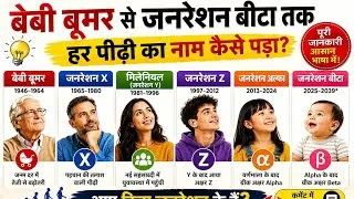 Thumbnail: क्या आप जानते हैं कि Baby Boomer, Gen X, Millennials, Gen Z, Alpha और Beta जैसे नाम क्यों रखे गए? 