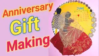 Thumbnail: anniversary hoop / wall hoop /anniversary gift making at home #handmade #giftideas #reuseidea
