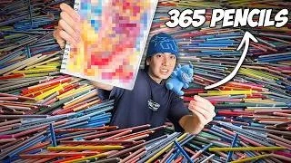 Thumbnail: I Used 365 PENCILS in 1 Drawing... 👀 🎨 (Giveaway)