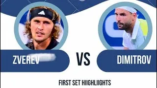 Thumbnail: Alexander Zverev vs Grigor Dimitrov @ US Open 2023 - First Set Highlights