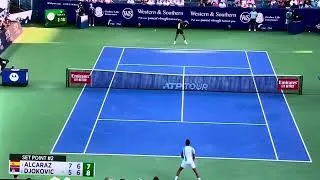 Thumbnail: Novak Djokovic vs Carlos Alcaraz - Second Set point @ Cincinnati- W&S open