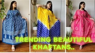Thumbnail: Trending New Design Khaftans| One Piece Midi Dresses|Free Sizes.