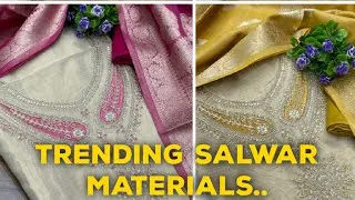 Thumbnail: Trending Hit Salwar Materials|| New Designs & Colours.