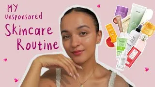 Thumbnail: My honest unsponsored skincare routine💗⭐️/ Products i genuinely love✨/ Step by Step 💗