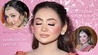 Thumbnail: Krishna Janmashtami Makeup look | Makeup For Radha Rani Look | Radha Rani Makeup tutorial 