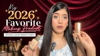 Thumbnail: My favourite makeup products of 2026 | luxury makeup vanity | upgraded makeup 