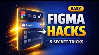 Thumbnail: 5 Figma Hacks You Must Know in 2026 ⚡ (Speed Up Your Design Workflow)