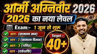 Thumbnail: Army Agniveer New Pattern Model Paper 2026 / Target 1 June Army Agniveer Question Paper 2026 