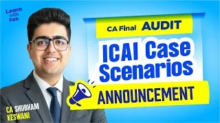 Thumbnail: Live Practice Sessions ICAI Case Scenarios | CA Final Audit | CA Shubham Keswani (AIR 8)