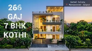 Thumbnail: 266 Gaj Ultimate 7 BHK Kothi For Sale In Jaipur | 40x60 Latest Floor Plan With Lift, Home Theatre