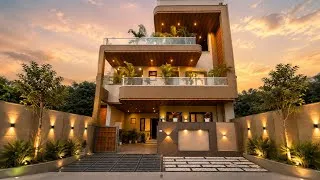 Thumbnail: Latest 171 Gaj 5 BHK Ultimate Kothi Design | New Luxury Villa With Lift, Home Theatre & Garden