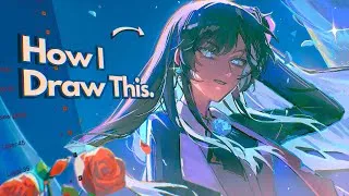 Thumbnail: Ado screamed, I draw. || DIGITAL PAINTING PROCESS