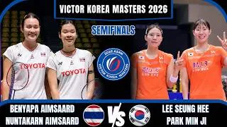 Thumbnail: Benyapa AIMSAARD/Nuntakarn AIMSAARD vs LEE Seung Hee/PARK Min Ji | Korea Masters 2026 Badminton