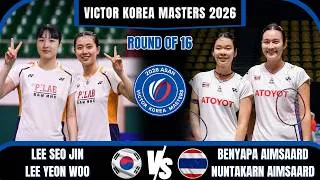 Thumbnail: RETIRED! LEE Seo Jin/LEE Yeon Woo vs Benyapa AIMSAARD/Nuntakarn AIMSAARD | Korea Masters 2026