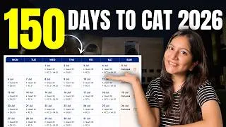 Thumbnail: Daily Targets to Crack CAT 2026 in 150 Days!