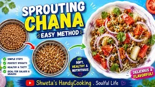 Thumbnail: काला चना Sprout करने का सबसे आसान तरीका | Easy Kala Chana Sprouting Method