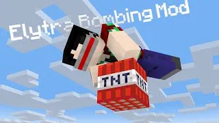 Thumbnail: Attack of the Elytra!!! - Elytra Bombing Mod - Minecraft 1.20