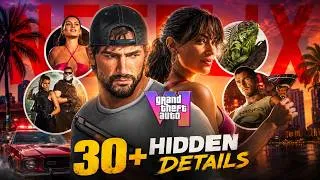 Thumbnail: 30+ Hidden Details You Missed in the GTA 6 Extended Look 😱 | GTA 6 Extended Look Breakdown 🔥