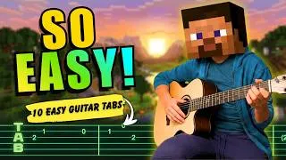 Thumbnail: 10 Minecraft Songs You Can Learn in 5 Minutes (Easy Guitar TABs)