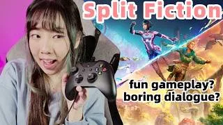 Thumbnail: Split Fiction is more fun than It Takes Two? l First Playthrough Chap 1-4 (Part 1)