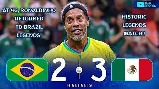 Thumbnail: AOS 46 ANOS, RONALDINHO VOLTA A VESTIR A CAMISA DO BRASIL EM PARTIDA HISTÓRICA DAS LENDAS 2026