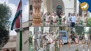 Thumbnail: DCP Kiran Khare hoists National flag at Purani haveli kotwal office