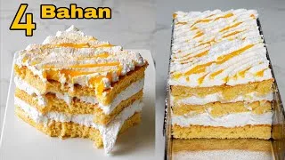 Thumbnail: Resepi Kek Simple [ 4 Bahan ] Sesuai Untuk Pemula / Resepi Kek Bajet 