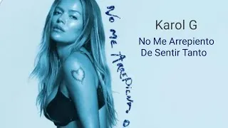 Thumbnail: No Me Arrepiento De Sentir Tanto - Karol G (Official)