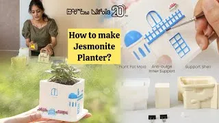 Thumbnail: Make Elegant Jesmonite Planter in Few Minutes | House Planter | @BoowanNicole | Siddhi Art Studio