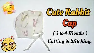 Thumbnail: rabbit cap | rabbit cap cutting and stitching | bunny ear cap cutting and stitching |