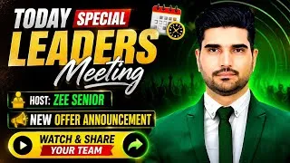 Thumbnail: Special Leaders Meeting By Zee Senior | 11 Aug | Meeting Recorded 👍🌍💪🚀🚀