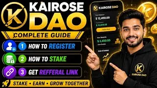 Thumbnail: KAIROSE DAO NEW REGISTER | New Opportunity | How to Stake | Refferal Link Kese Nikale 