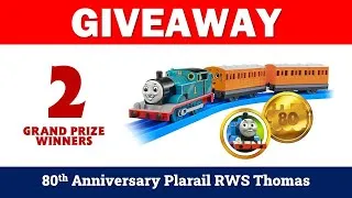 Thumbnail: GIVEAWAY Railway Series Plarail Thomas | Special Edition Engine | 80th Anniversary Celebration
