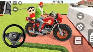 Thumbnail: Franklin and Shinchan purchase new modified monster splendor bike 😱💥 Indian theft auto simulator 🎮