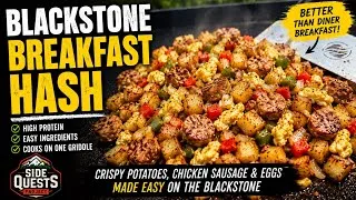 Thumbnail: Easy Blackstone Breakfast Hash Recipe | High Protein Breakfast