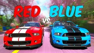 Thumbnail: Forza, But It's Red Cars VS Blue Cars!