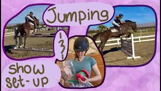 Thumbnail: JUMPING LESSON + SETTING UP FOR A HORSE SHOW!!!