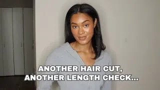 Thumbnail: Natural Hair Length Check | Straight Hair Natural | Heat Training Natural Hair